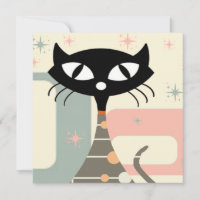 Chat Du Milieu Du Siècle Moderne