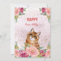 Chat Kitten Joyeux Anniversaire Funny Mother Day
