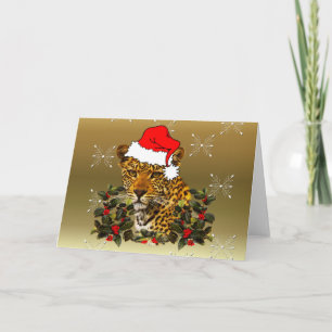 Cartes Pour Fêtes Annuelles Chat sauvage