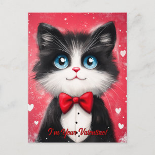 Cartes Pour Fêtes Annuelles Chat Smoking pour la Saint-Valentin