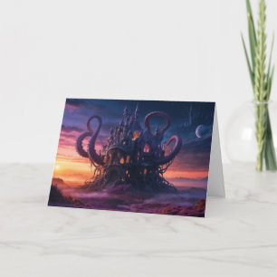 Cartes Pour Fêtes Annuelles Château cosmique d'Eons