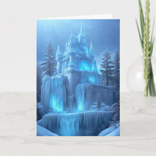 Cartes Pour Fêtes Annuelles Château de glace des rêves gelés