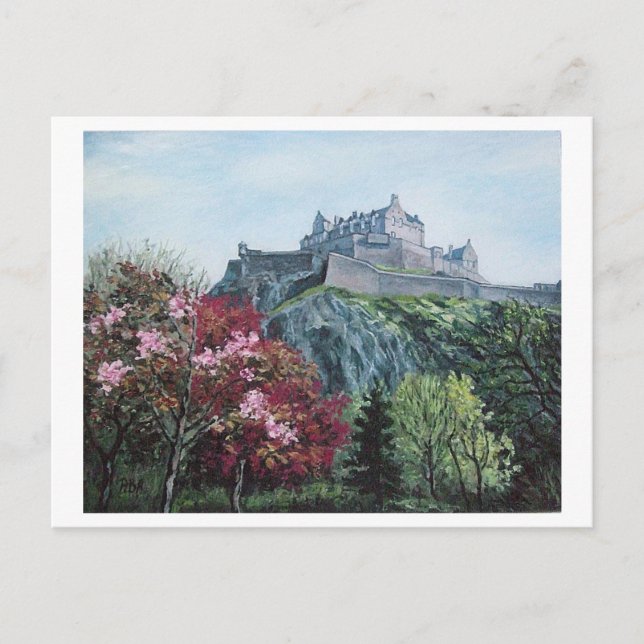 Cartes Pour Fêtes Annuelles Château d'Édimbourg. Édimbourg, Écosse (Devant)