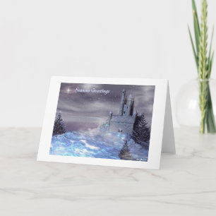 Cartes Pour Fêtes Annuelles Château d'hiver