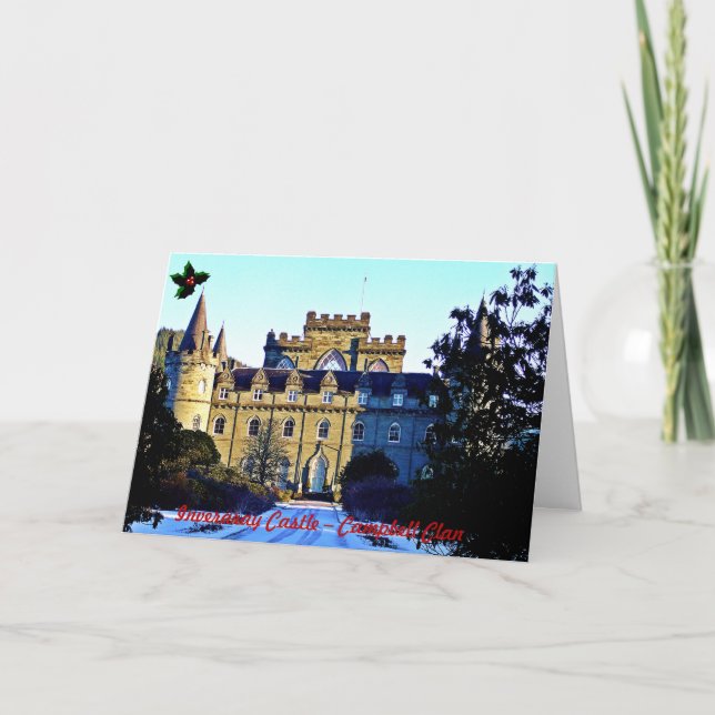 Cartes Pour Fêtes Annuelles Château d'Inveraray - Campbell Clan (Devant)