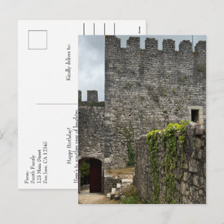 Cartes Pour Fêtes Annuelles Château Historique Portugal Photographie Voyage