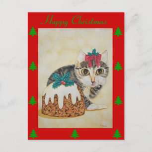 Cartes Pour Fêtes Annuelles chaton chaton chaton mignon pouding pouding pour n