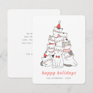 Cartes Pour Fêtes Annuelles Chats chats chats chats chats chats de Noël