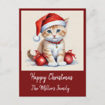 Chats mignons déguisés pour Noël - ambiance des fê