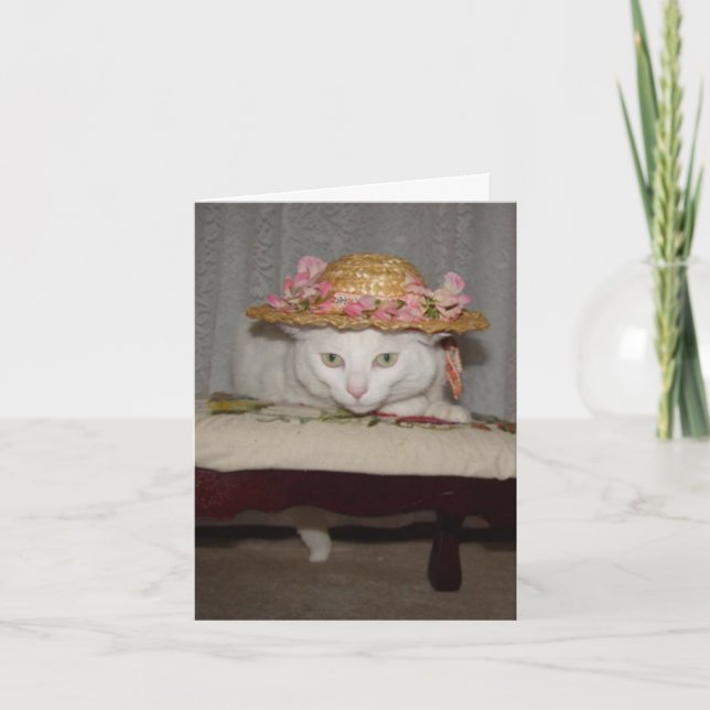 Cartes Pour Fêtes Annuelles Chats romantiques personnalisés (Devant)