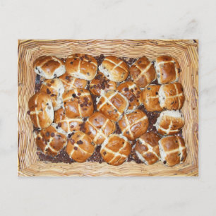 Cartes Pour Fêtes Annuelles Chaud Cross Buns Pâques Panier #1