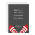 Chaussettes du Nouvel An amusantes Noir rouge