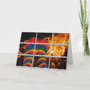 Cartes Pour Fêtes Annuelles chaussettes rayées sur pieds par cheminée