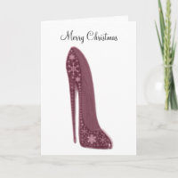 Chaussure stylet de Noël rouge et GIF d'art de