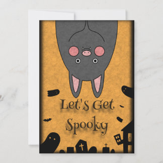 Cartes Pour Fêtes Annuelles Chauve-souris amicale d'Halloween