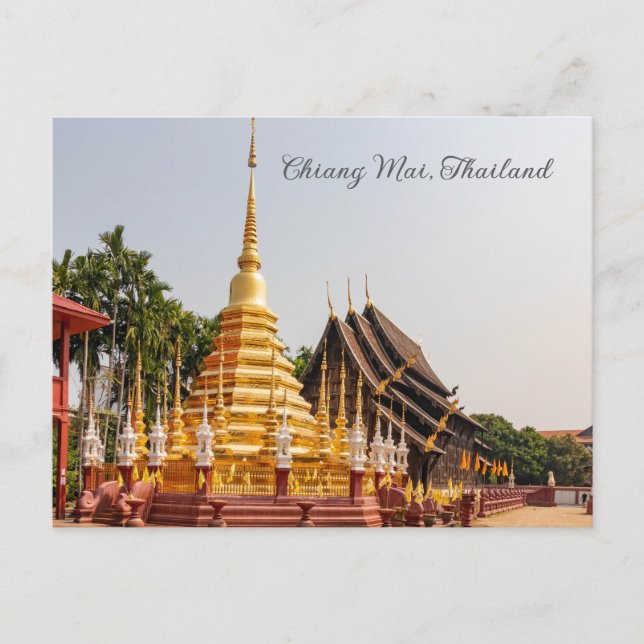 Cartes Pour Fêtes Annuelles Chedi, Wat Phan Tao, Chiang Mai, Thaïlande (Devant)