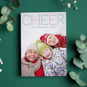 Cartes Pour Fêtes Annuelles Cheer coloré   Photo de vacances