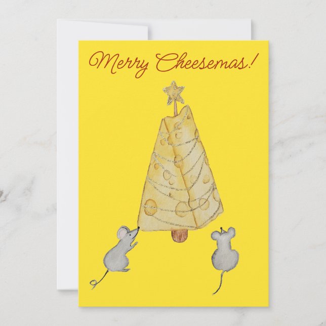 Cartes Pour Fêtes Annuelles Cheese Christmas (Devant)