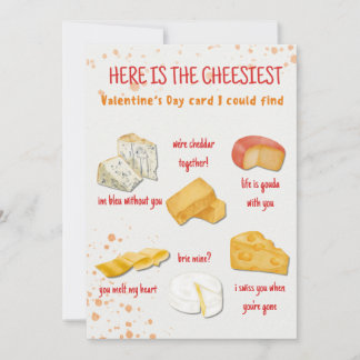 Cartes Pour Fêtes Annuelles Cheesiest Funny Valentine's Day Card