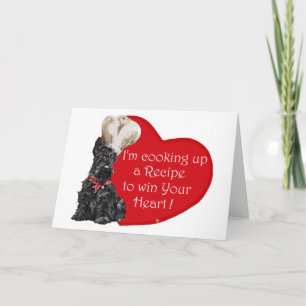 Cartes Pour Fêtes Annuelles Chef écossais Valentine