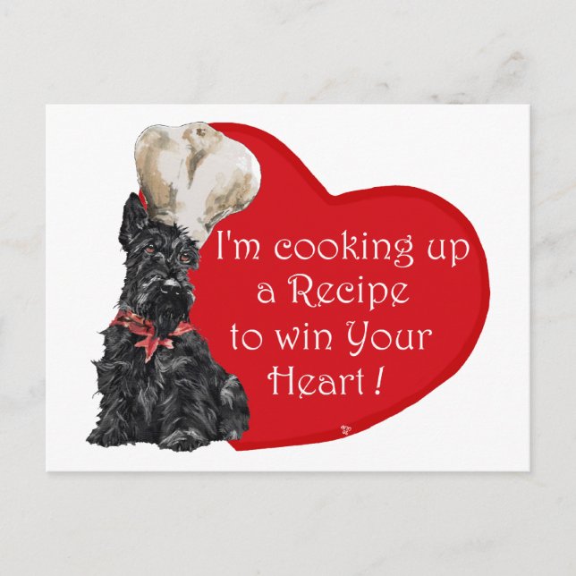 Cartes Pour Fêtes Annuelles Chef Valentine de Scottie (Devant)