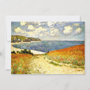 Cartes Pour Fêtes Annuelles Chemin à travers le Corn à Pourville, fine art