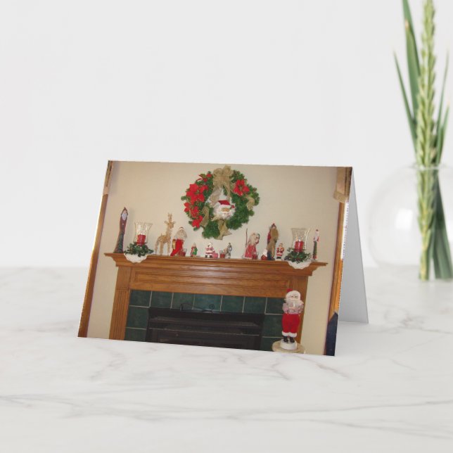 Cartes Pour Fêtes Annuelles Cheminée/foyer de Noël (Devant)