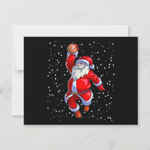 Cartes Pour Fêtes Annuelles Chemise de Noël de basketball Hommes Garçons Baske