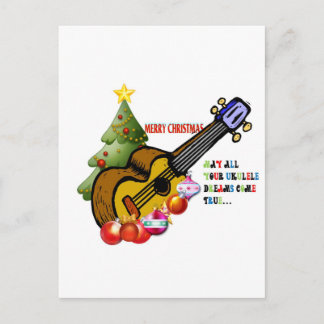 Cartes Pour Fêtes Annuelles Chemise de Noël Ukulele