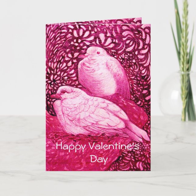 CARTES POUR FÊTES ANNUELLES CHÈQUES BLANCHES EN FUCHSIE ROSE (Devant)
