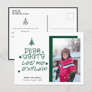 Cartes Pour Fêtes Annuelles Cher Noël Père Noël