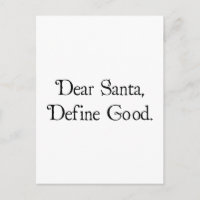 Cher Père Noël, définissez le bon