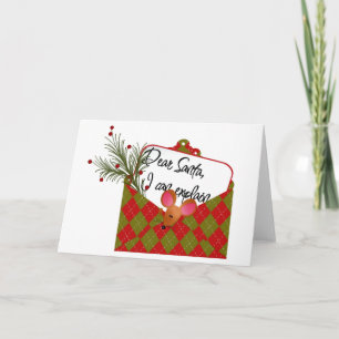 Cartes Pour Fêtes Annuelles Cher Père Noël...Je Peux Expliquer