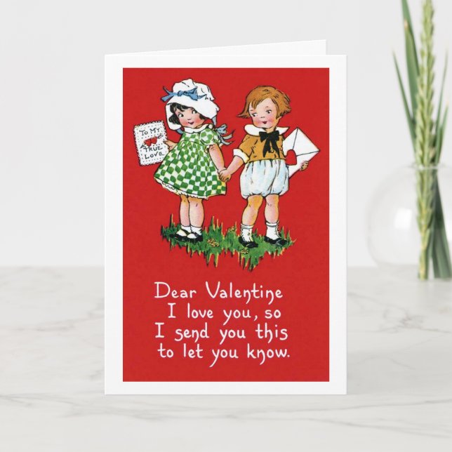 Cartes Pour Fêtes Annuelles Cher Valentine (Devant)