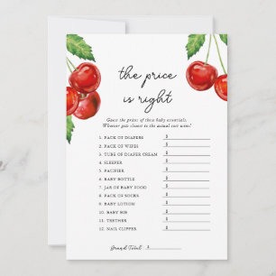 Cartes Pour Fêtes Annuelles Cherry sur le dessus Le prix est le bon Baby showe