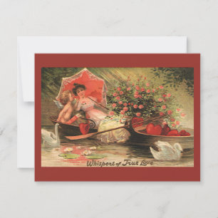 Cartes Pour Fêtes Annuelles Cherub avec coeur pour la Saint Valentin victorien