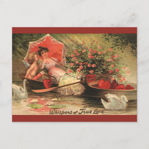 Cartes Pour Fêtes Annuelles Cherub avec coeur pour la Saint Valentin victorien