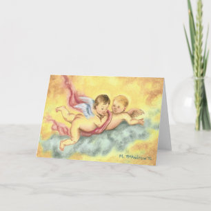 Cartes Pour Fêtes Annuelles "Cherubs"