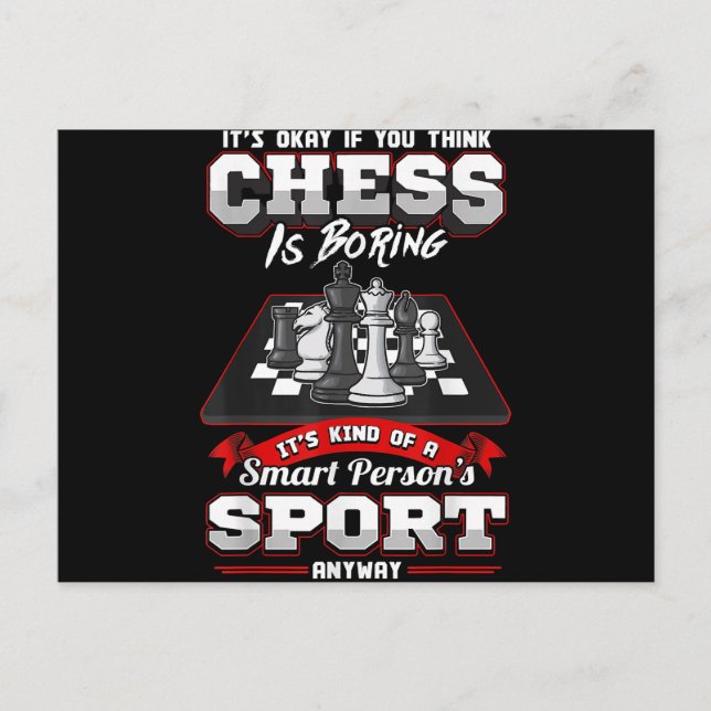 Cartes Pour Fêtes Annuelles Chess Funny (Devant)