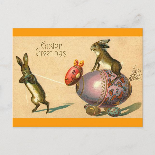 Cartes Pour Fêtes Annuelles Cheval aux oeufs de Pâques (Devant)