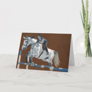 Cartes Pour Fêtes Annuelles Cheval chasseur/cavalier