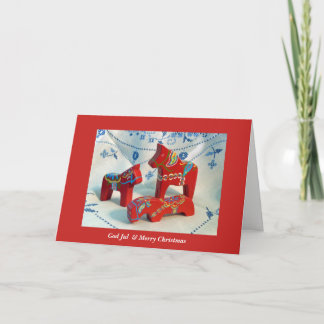 Cartes Pour Fêtes Annuelles Cheval de Dieu Jul Dala