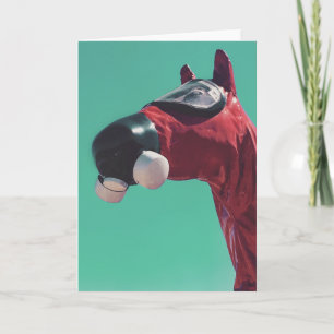 Cartes Pour Fêtes Annuelles cheval de guerre froide