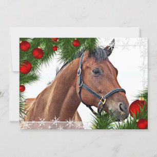 Cartes Pour Fêtes Annuelles Cheval Joyeux Noël équestre équine Cute Pony