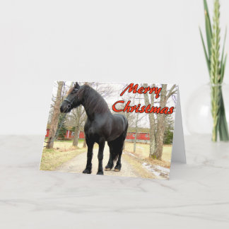 Cartes Pour Fêtes Annuelles Cheval Joyeux Noël.jpg
