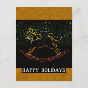 Cartes Pour Fêtes Annuelles Cheval Rocking de Noël 2016