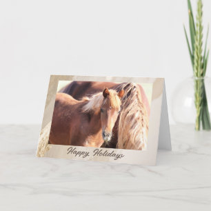 Cartes Pour Fêtes Annuelles Chevaux sauvages