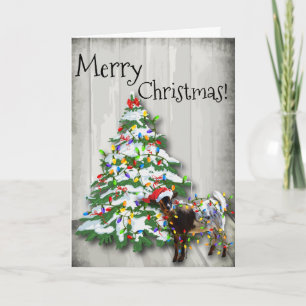 Cartes Pour Fêtes Annuelles Chèvre de Noël