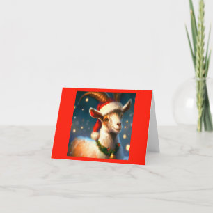 Cartes Pour Fêtes Annuelles Chèvre de Noël 2