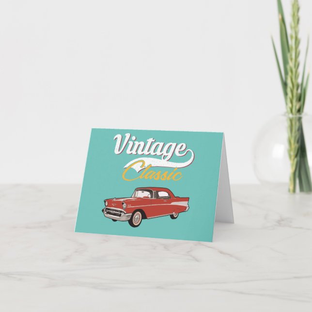 Cartes Pour Fêtes Annuelles Chevy Belair (Devant)